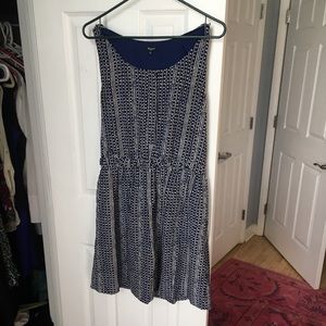 Blue Polka Dot Madewell Dress Size 8